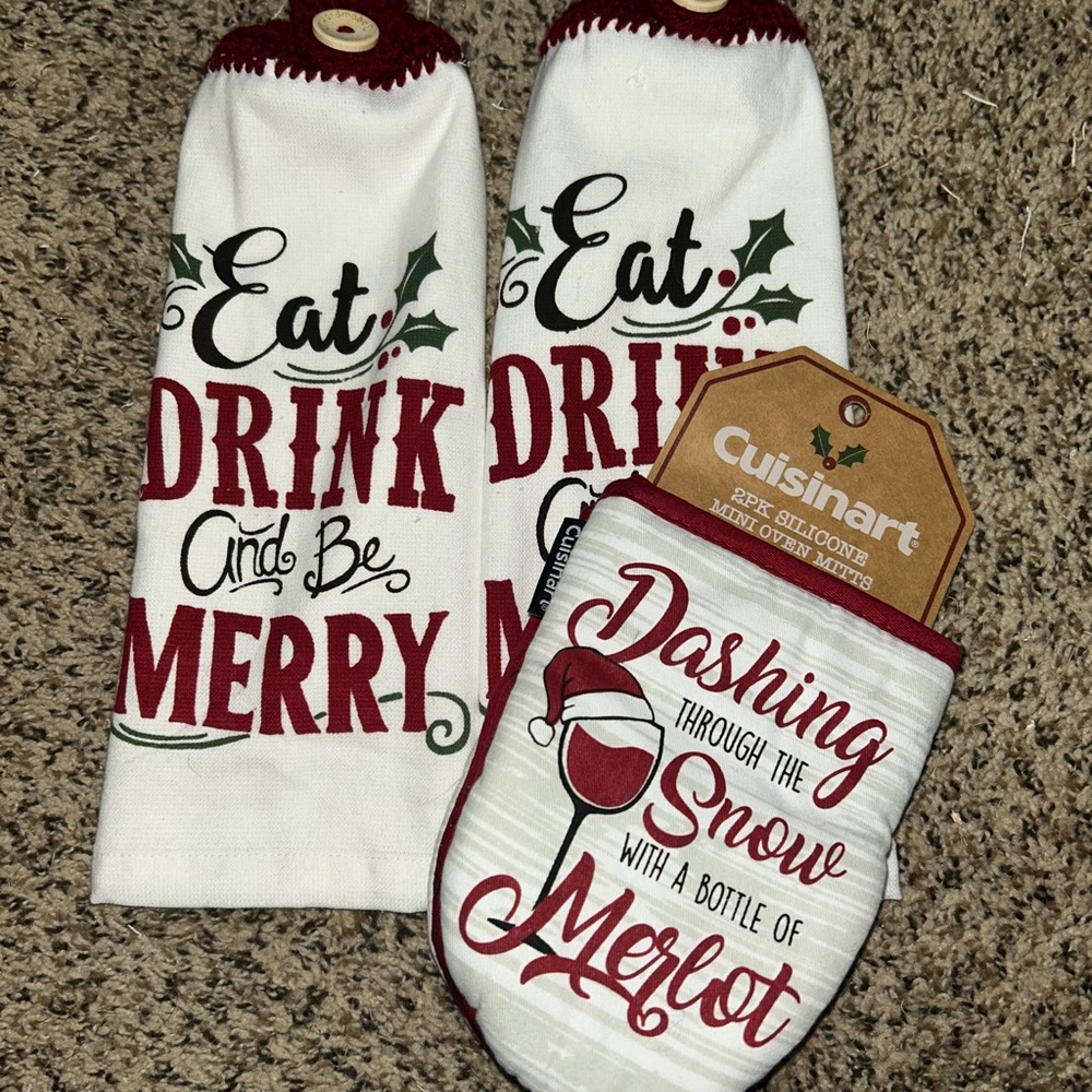 Eat Drink and Be Merry Kitchen Set